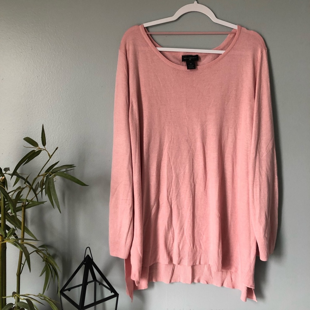 Investments II Long Sleeve Pink Shirt 3X